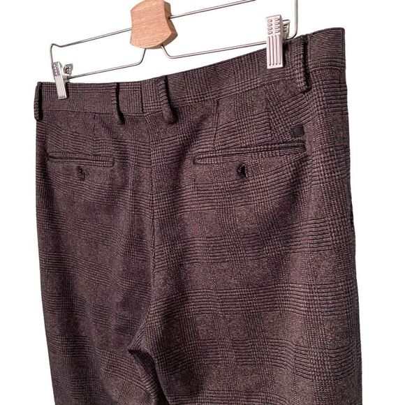 Zara Plaid Checkered Pattern Trouser Pants in Size US 32 - Picture 4 of 8